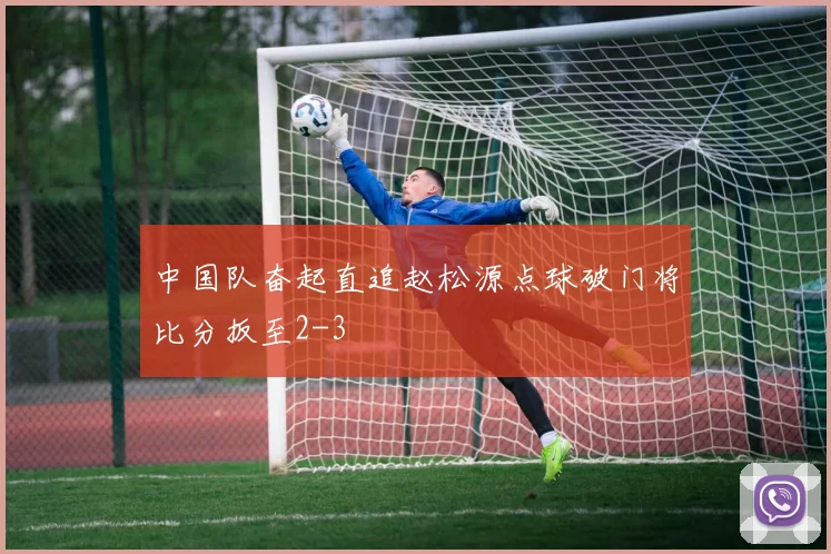 中国队奋起直追赵松源点球破门将比分扳至2-3